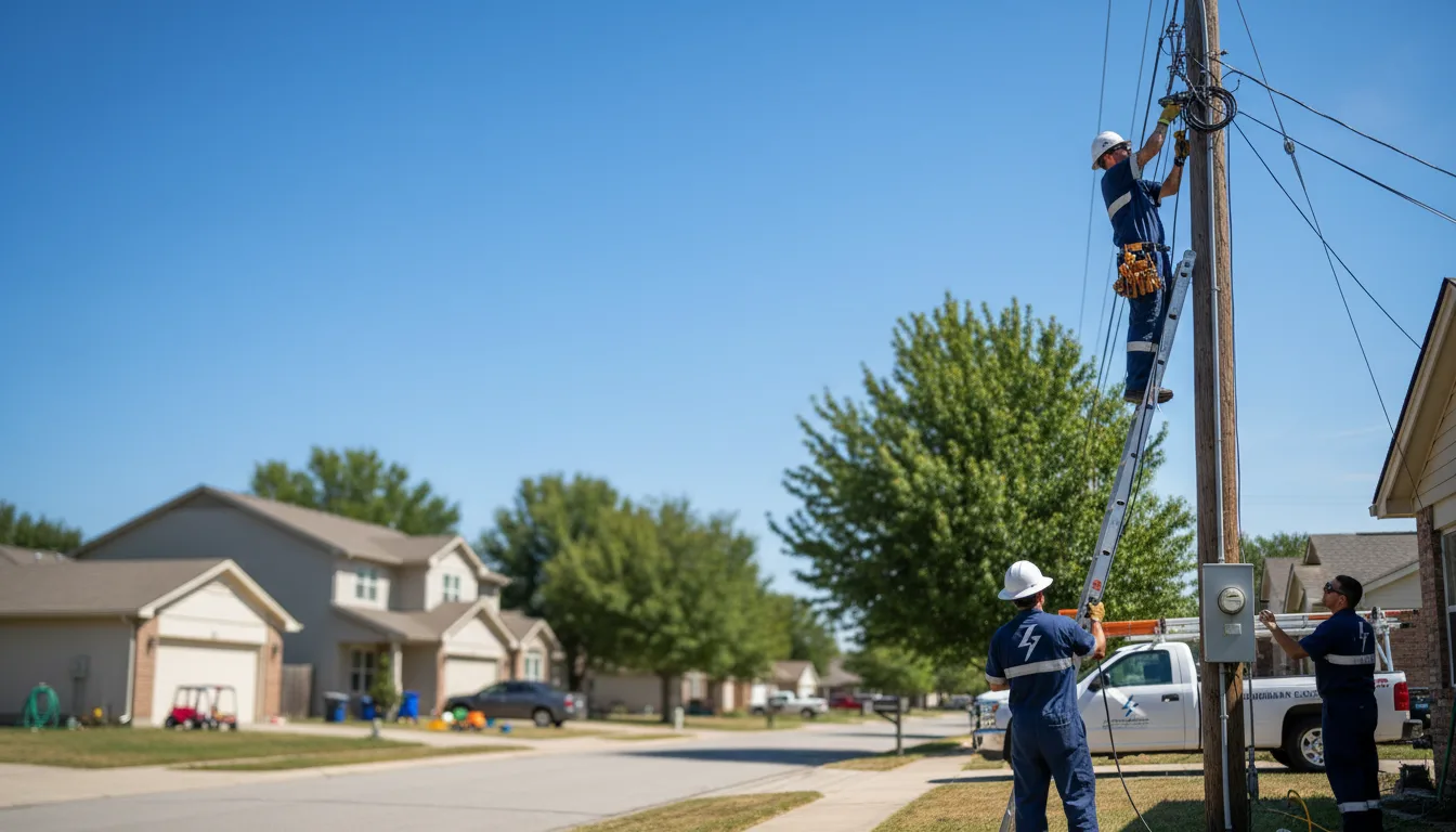 Residential electrician providing installation services in Higden, AR